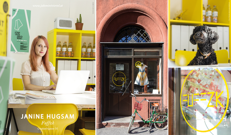 Janine Hugsam, eine der beiden Koordinatorinnen des Vereins im neuen Co-Working Space FUFFZK, in der Grazbachgasse 50